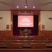 Pulpit From Back of Auditorium